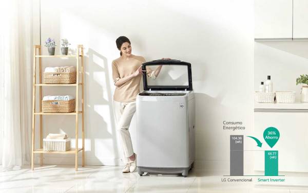 lavadora lg 18kg 40 libras inverter