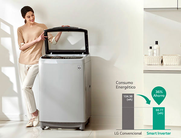 lavadora lg 29 libras 13 kg smart